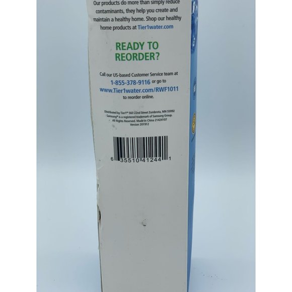 Tier1 RWF1011 Replacement Water Filter, Factory Sealed 1pk, For Samsung - Picture 8 of 8
